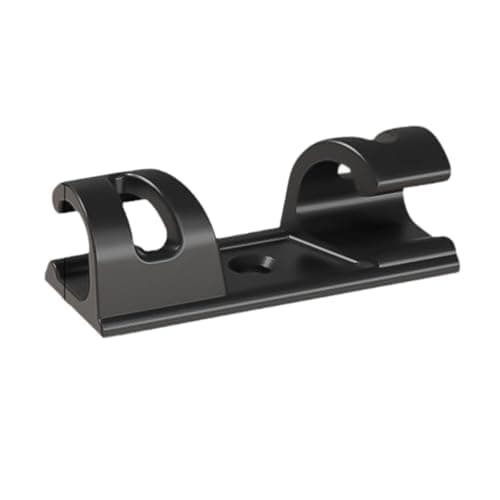 SNAPPSY 100x Cable Clips Organizer Utility Cord Organizer Holders for Indoor Desktop Black 5