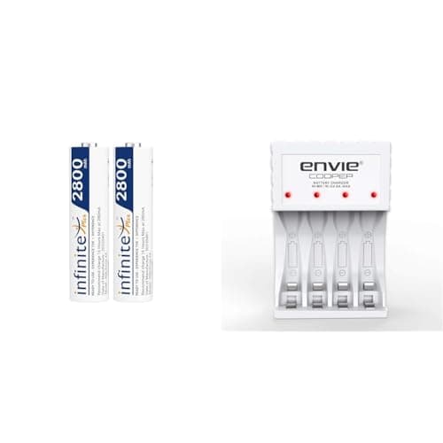 ENVIE® (2800mAh Infinite Plus 2PL) Infinite Plus AA High Capacity 2800mnAh Ni-MH Rechargeable Batter