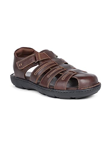 Hush Puppies Nw Track Fisherman E Men's Dark Brown Sandals - 9 UK (8644870)