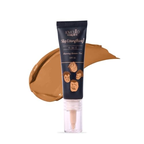 Lovechild Masaba Skip Everything Serum Skin Tint SPF 20- Pocket Edition, Liquid Foundation for all Skin type, Primer, Moisturizer, Sunscreen & Foundation In One, Bossy Babe 10 ml