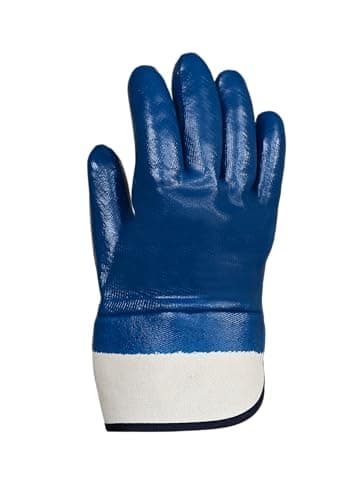 Karam HS201(SC) Nitrile Fully Coated Safety Glove with Safety Cuff | Excellent Flexibility & Dexterity | Oil Repellent, Abrasion Resistant Work Gloves | Size-L | Pack of 3 5