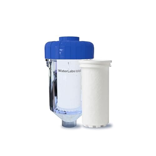 WaterLabs Geyser Filter with Replacement Cartridge Combo for Hard Water | Protects from Limescale, Sediment & Rust | Universal Fit for Bathroom, Washing Machine & Dishwasher | Easy DIY Install