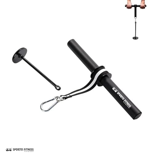 SPORTO FITNESS Wrist and Forearm Blaster,S-37 Muscle Strength Wrist Roller & Forearm Roller for Training with Soft Foam Grip Handles, Weight-Bearing Rope Training Fitness Equipment 2