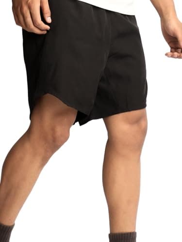 CHKOKKO Shorts for Men Stylish Gym Workout Running Shorts Sports Cycling Summer Wear Dry Fit Side and Back Pockets Activewear Comfortable Training Shorts Pant for Man Black S 5