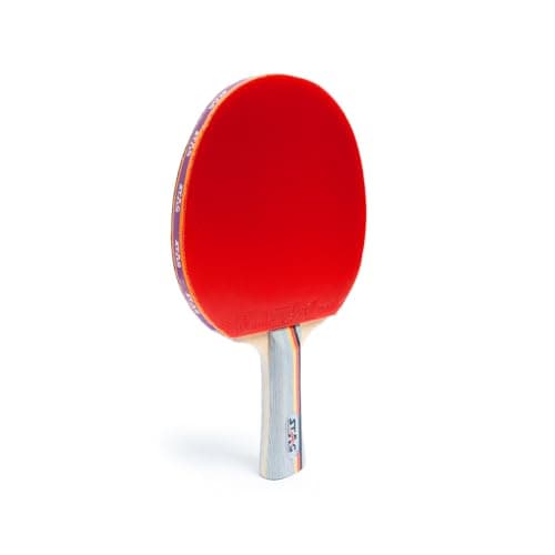 STAG ICONIC 4 Star Table Tennis Racquet for Beginners & Intermediate Players | High Speed & Control with Inverted Smooth Rubber | Flared Handle Shakehand (Red/Black) 4