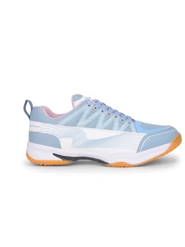 Liberty Freedom GRIPPER-01 Sports Badminton & Pickleball Shoes for Men with PU Upper | Rubber Sole | Suitable for Table Tennis, Volleyball | Comfortable & Lightweight | Durable Design (S. Blue-11) 3