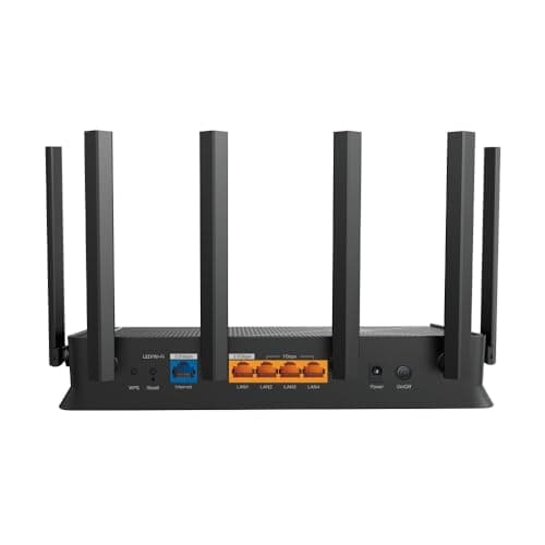 TP-Link Archer BE400 Dual-Band BE6500 WiFi 7 Router | 4K/8K Streaming 6.5 Gbps | 1× 2.5 Gbps WAN/LAN + 3× 1 Gbps LAN Ports + 1× USB 3.0 | 6 Antennas | Compatible with Alexa and Google Assistant 4