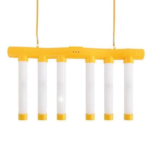 Bnf Lightweight Hanging Reaction Toy ABS Rod Task Game Easy to Carry Hand-Eye Coordination Game Fine Motor Skills, YLW 6-Stick Rc Light