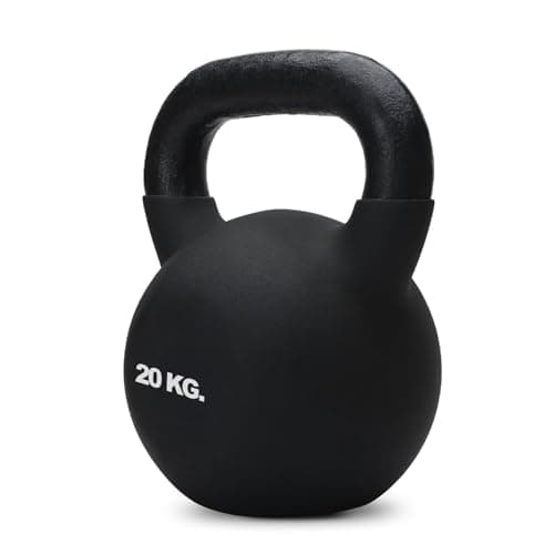 Jimwalt Jimwalt Premium Neoprene Coated Solid Kettlebell - Non Slip Grip| Reach Compliant| From the House of Healthycliq| Sedex Certified| Strength & Cross Training Weight for Home Gym (20KG) 2