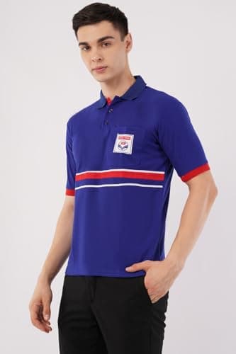 HP HPCL Hindustan Petroleum Official Uniform T-Shirt for Men | Premium Petrol Pump Workwear (in, Alpha, XL, Regular) 2