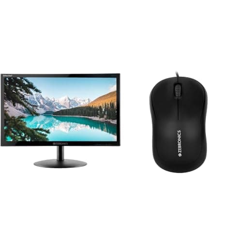ZEBRONICS Zeb-V19Hd 18.5 Inch (46.99 Cm) Led Monitor with Supporting Hdmi, Vga Input, Hd 1366 X 768