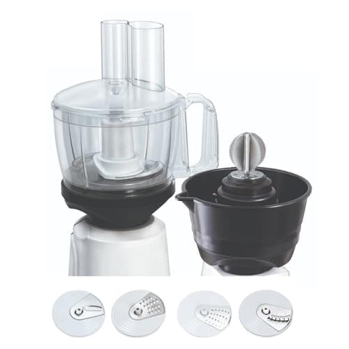 Maggi RIO All-in-1 4G Food Processor Attachment & Coconut Scraper (Universal) | Fits Most Mixer Grinders | Chopping, Slicing, Shredding, Kneading, Whisking