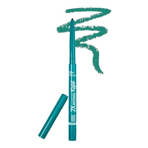 Blue Heaven Matte 2x Intense Kajal Pencil, Green Queen, Waterproof and Smudge Proof Kajal, 0.30gm