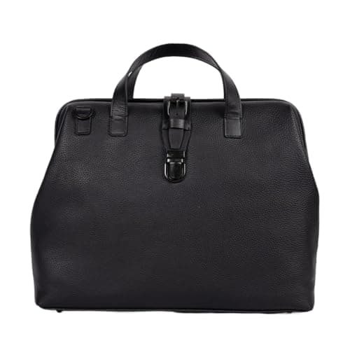 Athens Leather Briefcase | Full-Grain Leather | Vintage design that exudes timeless appeal. | 14” MacBook Pro & 11” iPad Pro.| Fully openable top, allowing for easy access to contents.