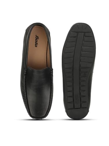 Bata Mens Black Loafer Style with Comfort and Elegance Perfect for Formal Wear, Business Casual, and Parties 4