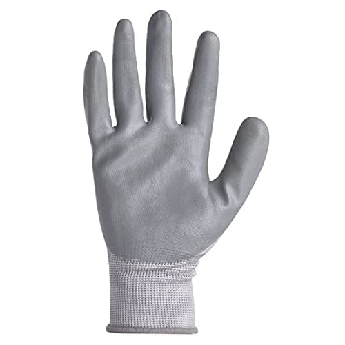 Karam HS31 Safety Gloves for Mechanical Hazards | Safety Work Gloves with White Liner with Grey Nitrile Coating | Industrial Use | Cut Resistant | Abrasion, Tear & Puncture Resistant | Size-M 3