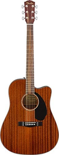 Fender Acoustic Guitar with Cutaway Electronics CD60SCE Mahogany 970113022