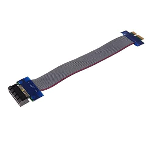 Club Bollywood®Pci-E 1X Riser Card Extender Cable Ribbon Flexible Cables Adapter Cord|Computers/Tablets & Networking | Computer Cables & Connectors |• Computers/Tablets & Networking|1X Extender Cable