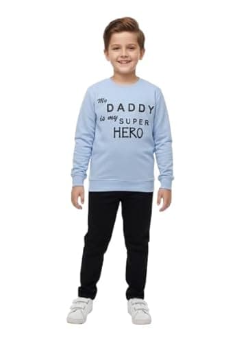 Tirupati Creations Kids Clothes for Boys | Printed Cotton Full Sleeves T-shirt and Pant Clothing Set for Baby Boys | Casual Summer Wear Kids Dress Set | Regular Wear Outfit (Blue, 3-4 year)