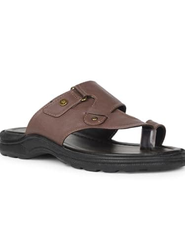 Bata Men Toe Ring Sandal - BROWN 7 (UK) 5