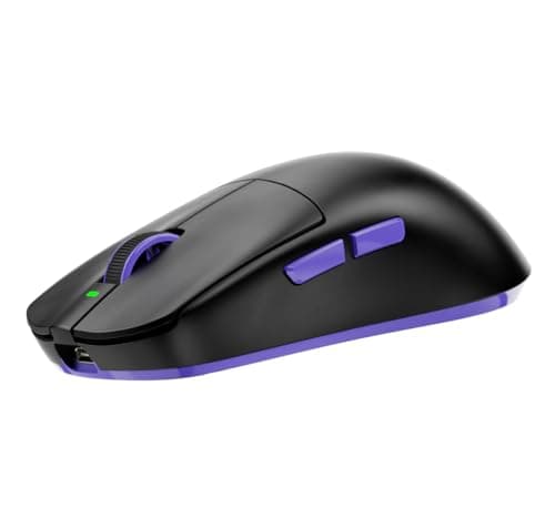 Kreo High Performance Wireless Gaming Mouse, 4k Polling Rate, Pixart 3395 Sensor, 26,000 DPI,100+ Hr Battery, 4000Hz Polling Rate, Lightstrike Optical Switches, Ergonomic Design (Arma, Black)