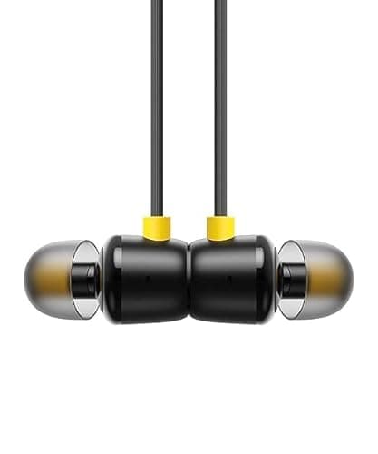 Buds 2 Neo Wired in-Ear Earphones with Mic | Stereo Sound Headphones for Calls & Music – Compatible with Realme, Samsung, OnePlus, Redmi, Vivo, Oppo – Black-OEM 5