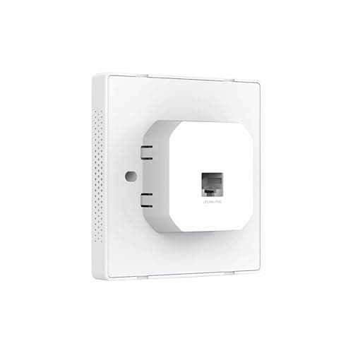 Tp-Link N300 Wireless N Wall-Plate Mounting Access Point, Support Poe 802.3Af, 300Mbps Wi-Fi Speed, Simply Managed By Cloud Access and Omada App (Eap115-Wall, White) - Single Band 4