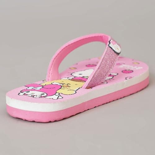 Kidsville Official Hello Kitty Printed Kids Girls Flip-Flop | Soft, Non-Slip, Indoor, Outdoor, House Slipper, Comfortable & Durable Footwear for Children 4