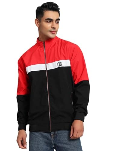 eWools Men Sweatshirt Winter Wear Regular Fit Soft & Warm Sweatshirt (wind3-Black, Large)