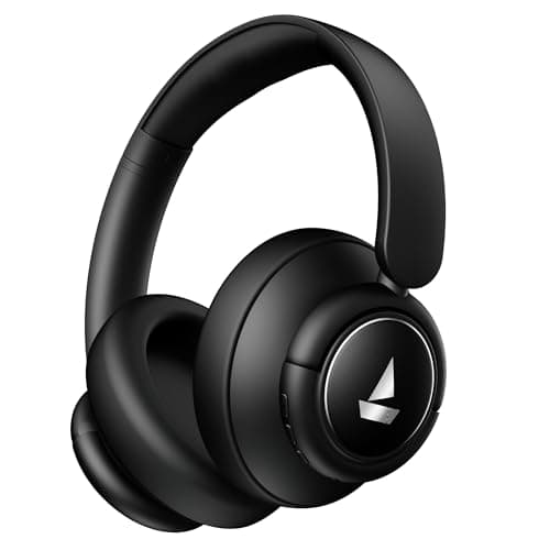 boAt (2026 Launch) Rockerz Plus 450 ANC w/ 40dB Hybrid ANC, Spatial Audio, 80H Battery, ENx™ Tech, (~40ms)BEAST™ Mode, Voice Assistant, ASAP™ Charge, BTv6.0, Wireless Headphones with Mic (Black Sabre)