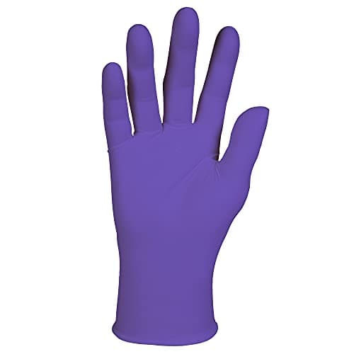 Kimberly-Clark Kimtech KC 500 Nitrile Exam Gloves (5.9 Mil, Ambidextrous, 9.5", Purple) -Pack of 100 Gloves Pack