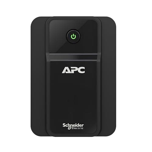 APC Back-UPS BX600I-IN 600VA, Tower, 230V, 3 India 3-pin 6A Outlets, AVR, W/O Auto Shutdown Software UPS System, an Ideal Power Backup & Protection for Home Office, Desktop PC & Home Electronics