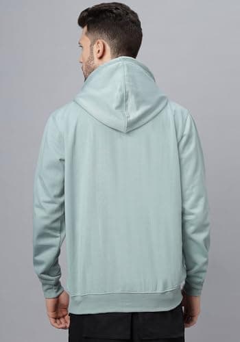 Wear Your Opinion Men's Zipper Hoodie Sweatshirt Jacket for Winter Wear (Mint, XL) 2