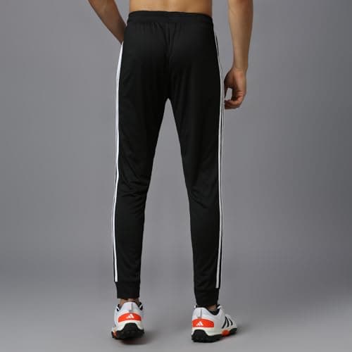 adidas Men’s Pants – Lightweight, Comfortable Activewear Bottoms for Running, Training, Gym, Fitness, Outdoor Sports & Casual Wear Breathable Trouser for All Season Black 4