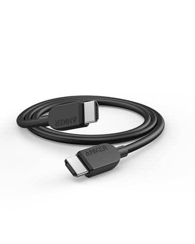 Anker HDMI Cable 8K@60Hz, 6ft Ultra HD 4K@120Hz HDMI to HDMI Cord, 48 Gbps Certified Ultra High-Speed Durable Cable with HDMI 2.1 and HDR, Compatible with Playstation 5, Xbox, Samsung TVs, and More