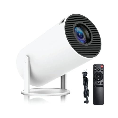 OLV Smart Mini Projector for Room 1080P Native Full HD, 4K Supported | Android 11, 5G WiFi, Bluetooth 5.0 | Netflix, Prime, YouTube | 180° Rotatable Portable Projector with Built-in Speaker