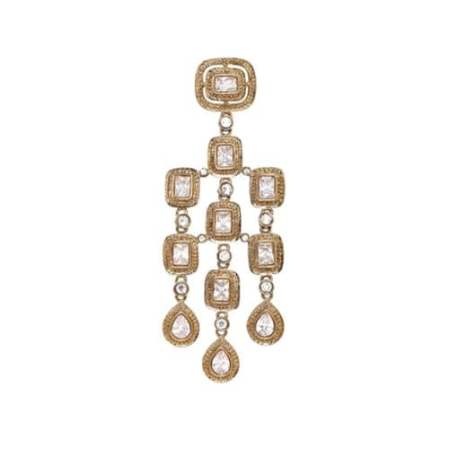 Rubans Earrings Zircon Stud Stylish Traditional Women Wedding Fashion Gift for Women & Girls 3