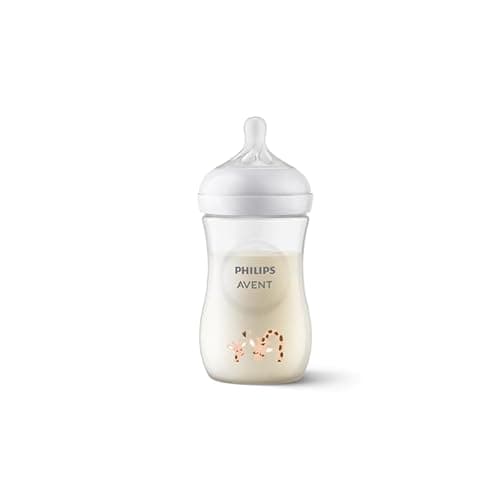 Philips Avent Natural Baby Plastic Feeding Bottle | No.1 Brand Recommended by Moms Worldwide | Ideal for 1 months+| Natural Response Technology Mimics Breastfeeding | Uniquely Designed Nipple releases 4