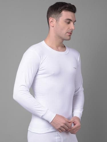 Dollar Wintercare Esteem Men's Thermal Round Neck Vest (MWMF-ES-001-S/24-WHT_XL_8909141049966) 2