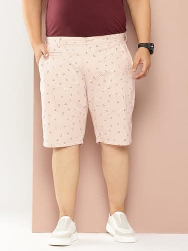 Thomas Scott Men's | Solid | 100% Cotton | Regular Fit | Casual | Chino | Shorts for Men (Plus Size)(TSS135_Beige_42) 2