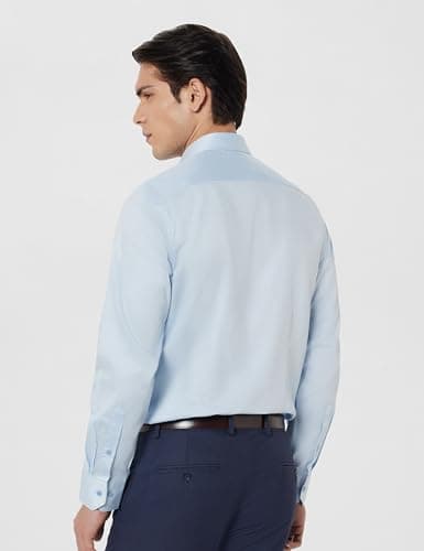 Blackberrys Men India Slim Fit Formal Shirt Light Blue 3