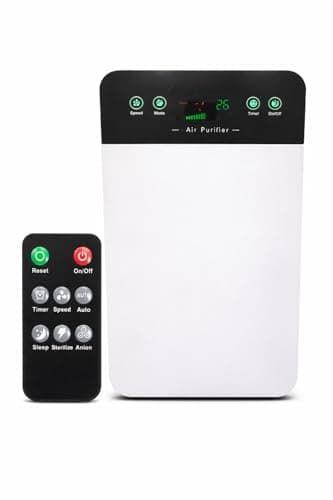 ARMAC AP551 Smart Air Purifier with Ion Technology & UV Filter | H13 True HEPA + Activated Carbon | 35–50m² Coverage | PM2.5 Display, Auto Mode & Remote Control | White