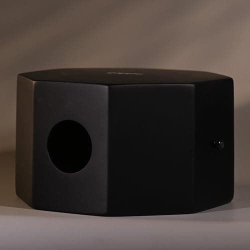Gappu Taal Octa Snare Travel Cajon | Compact Percussion Drum with Crisp Snare and Deep Bass | Portable Acoustic Musical Instrument | Ideal for Travel Beat Box & Jamming Sessions - Black 4