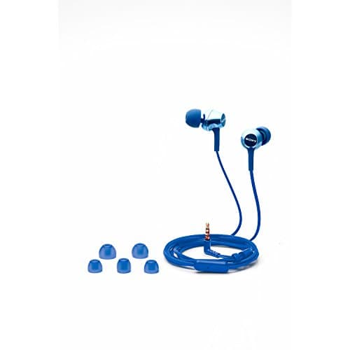 Sony MDR-EX255AP in-Ear Wired Earphones with Mic for Calls, Sound, Comfortable Fit, 12mm Driver- Blue 5