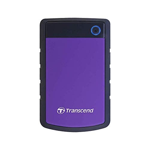 Transcend StoreJet 2TB External HDD USB 3.1 Gen1 | One Touch auto Backup | 2.5" HDD | 3 Yrs. Warranty | Purple - TS2TSJ25H3P 5