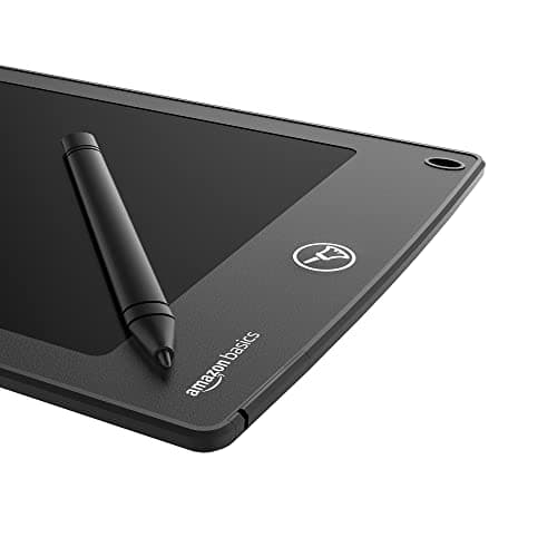 amazon basics Writing Tablet with 8.5-inch rainbow colour LCD screen and Stylus Pen for Kids & Adults (Black) 4