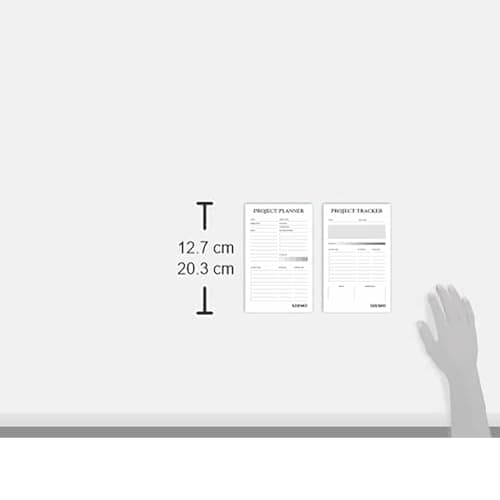 Amazon Brand - Solimo Desk Notepad, To Do List Planner, 50 Tear Off Sheets for Grocery, Shopping, Reminder, Checklist Set of 2 3