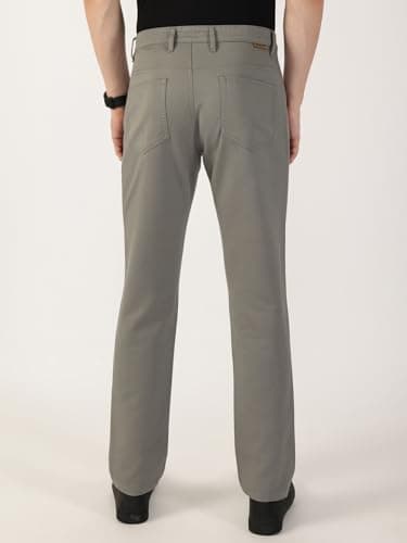 Thomas Scott Men Cotton Smart Chino Trousers (TSB077_Darkgrey, 38) 4