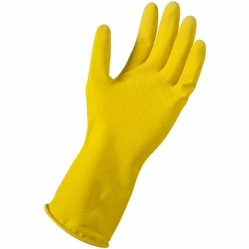 Conclood India Rubber Gloves | Reusable Gloves | Dish Washing Gloves | Use for Kitchen Cleaning, Bathroom, Toilet, Working, Painting, Gardening, Pet Care (Set of 3). 2