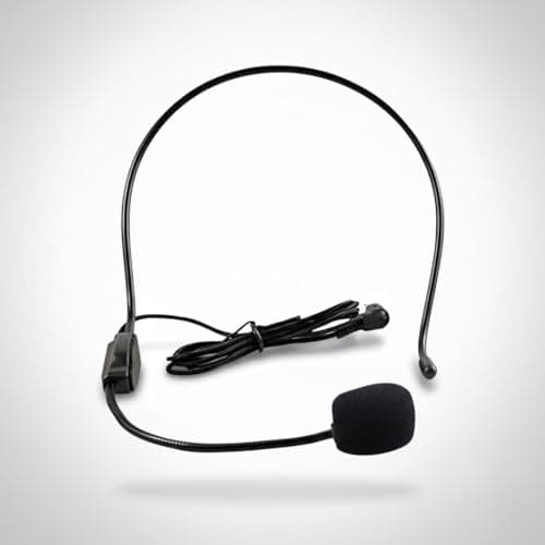 Drumstone(𝚂𝚙𝚎𝚌𝚒𝚊𝚕 𝚆𝚊𝚛𝚛𝚊𝚗𝚝𝚢 5 𝚈𝚎𝚊𝚛'𝚜 - Professional Wired Headset Microphone for Teaching Gaming Streaming Recording Presentations Seminars Fitness Events with and Noise Reduction 2